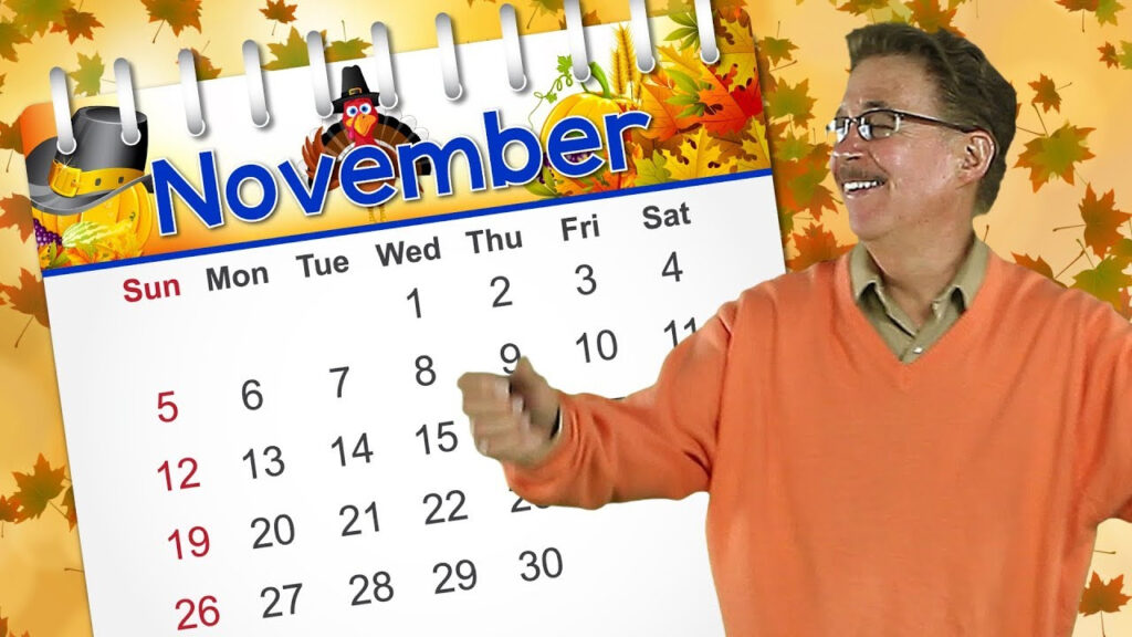 November Calendar Song For Kids Jack Hartmann YouTube