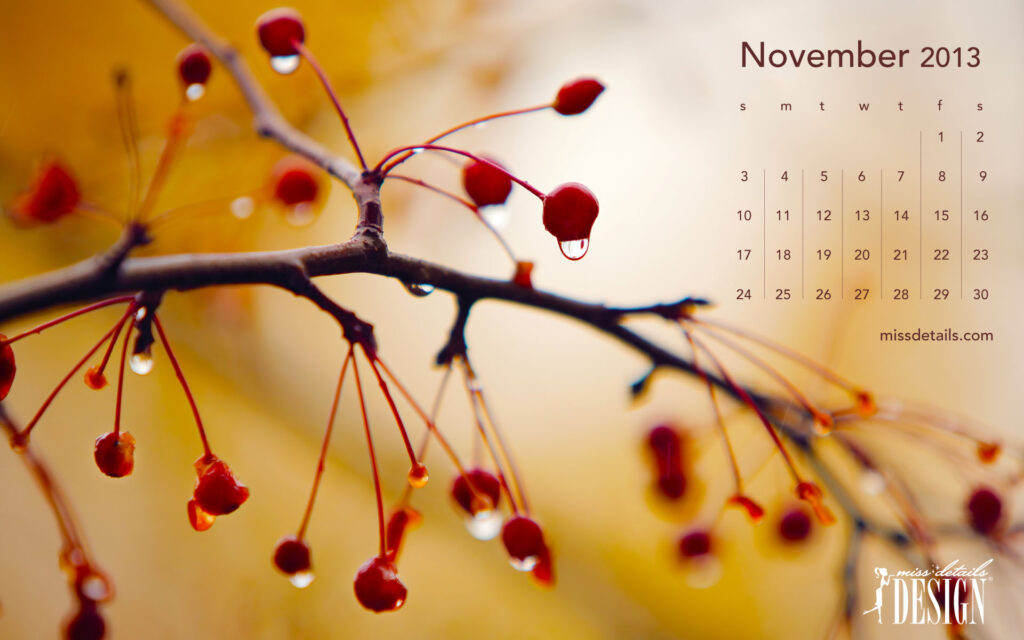 November Calendar Wallpaper Desktop Lark Devinne