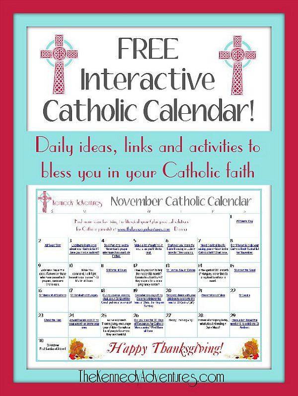November Catholic Calendar Printable Calendars AT A GLANCE