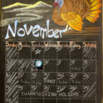 November Chalkboard Calendar Printable And Enjoyable Learning