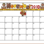 November Clipart Monthly Calendar November Monthly Calendar