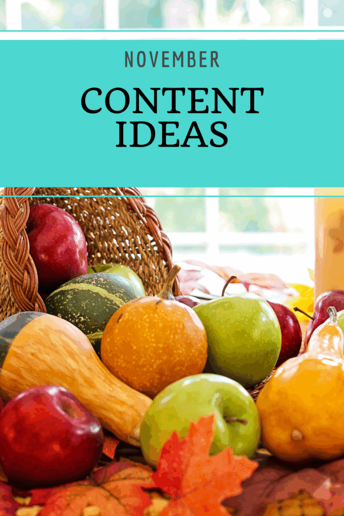 November Content Calendar Printable Calendars AT A GLANCE