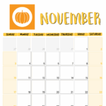 November Fall Calendar Jessi Lucille