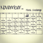 November Plank Challenge Print It Out And Put It In Your Room
