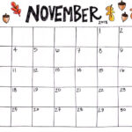 November Printable Calender