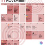 November Social Media Calendar Printable Calendars AT A GLANCE