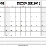 November To January Calendar