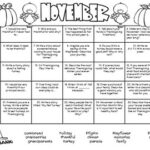 November Writing Prompt Calendar By Second In The South TpT