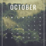 October 2020 Calendar Wallpapers Wallpaper Cave