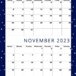 October 2023 Calendar november 2023 Calendar 2023 Calendar a4 Size pdf
