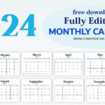 October 2024 Calendar Editable Word Doc Rora Wallie