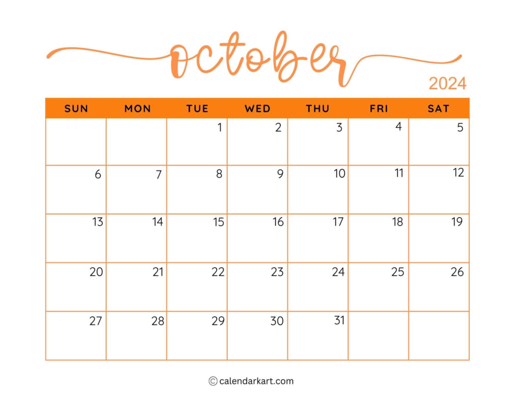 October 2024 Calendar Printable Vertical Pdf Tonye Sheelagh