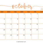 October 2024 Calendar Printable Vertical Pdf Tonye Sheelagh