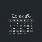 October 2024 Calendar Wallpaper 47 Cute IPhone Backgrounds
