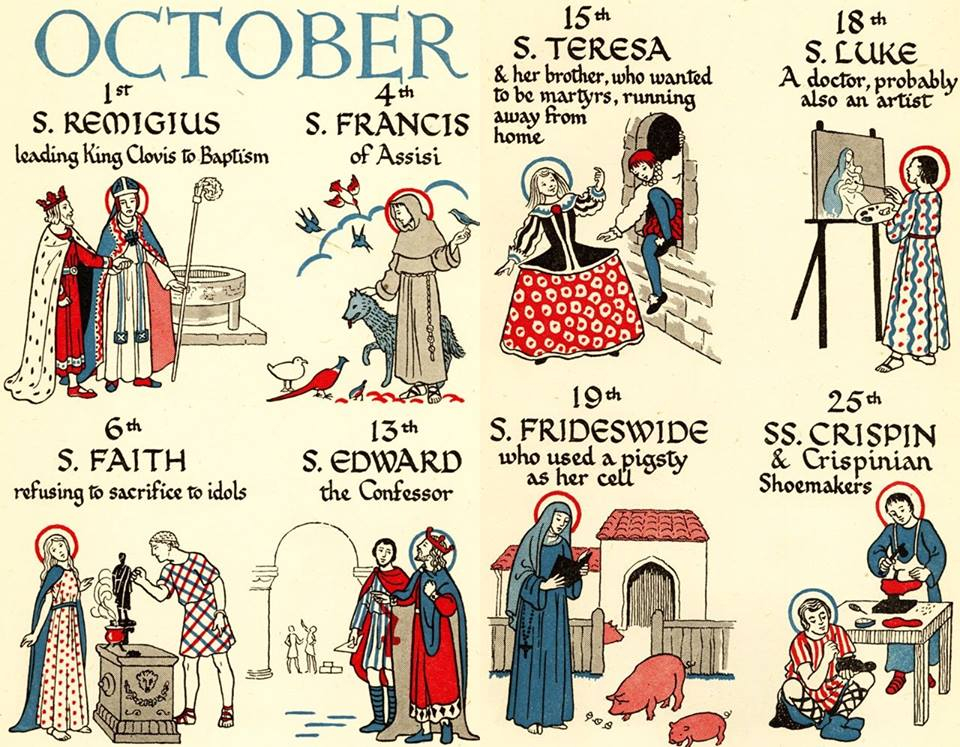 October 30 Catholic Calendar Nolie Angelita