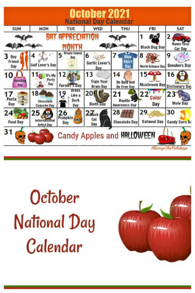 October Calendar Days Jemie Lorenza