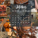 October Calendar Fall Aesthetic October Calendar For Phone Idea