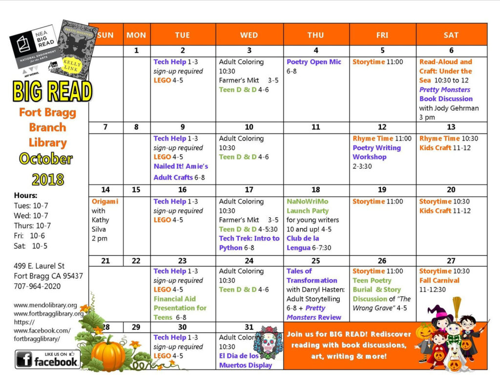 October Calendar Of Events Near Me Haily Jolynn