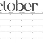 October Month 2024 Calendar Printable Calendar 2025