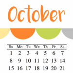 October Month Printable Calendar