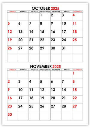 October November December 2025 Calendar A Comprehensive Guide