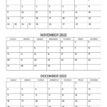 October To December 2022 Calendar Calendar Quickly