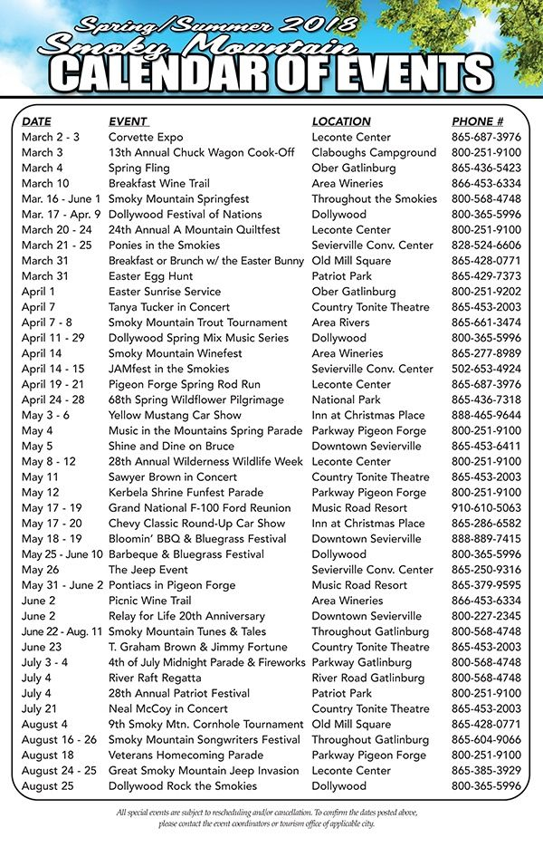 Old Forge Calendar Of Events