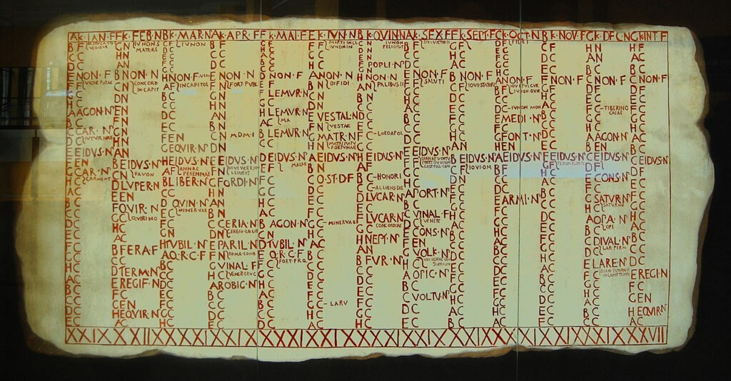 Old Roman Calendar Months Emmy Norrie