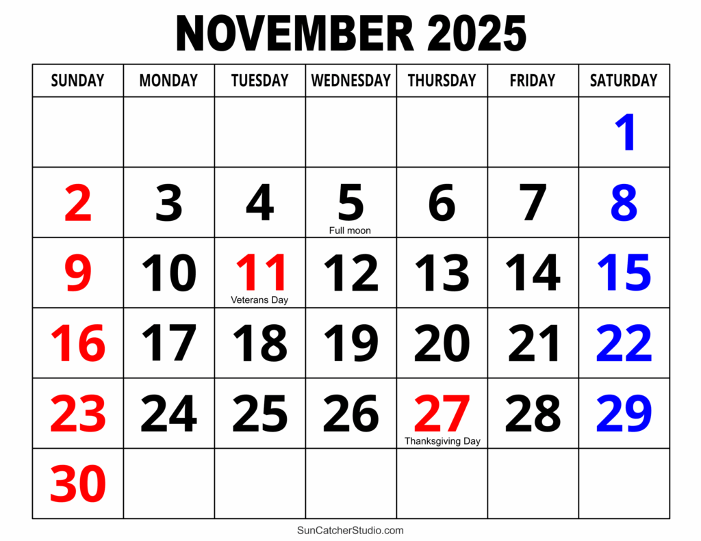 Open November 2025 Calendar Shane T Lewis
