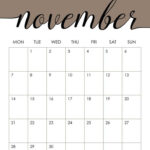 Pin On November Calendars