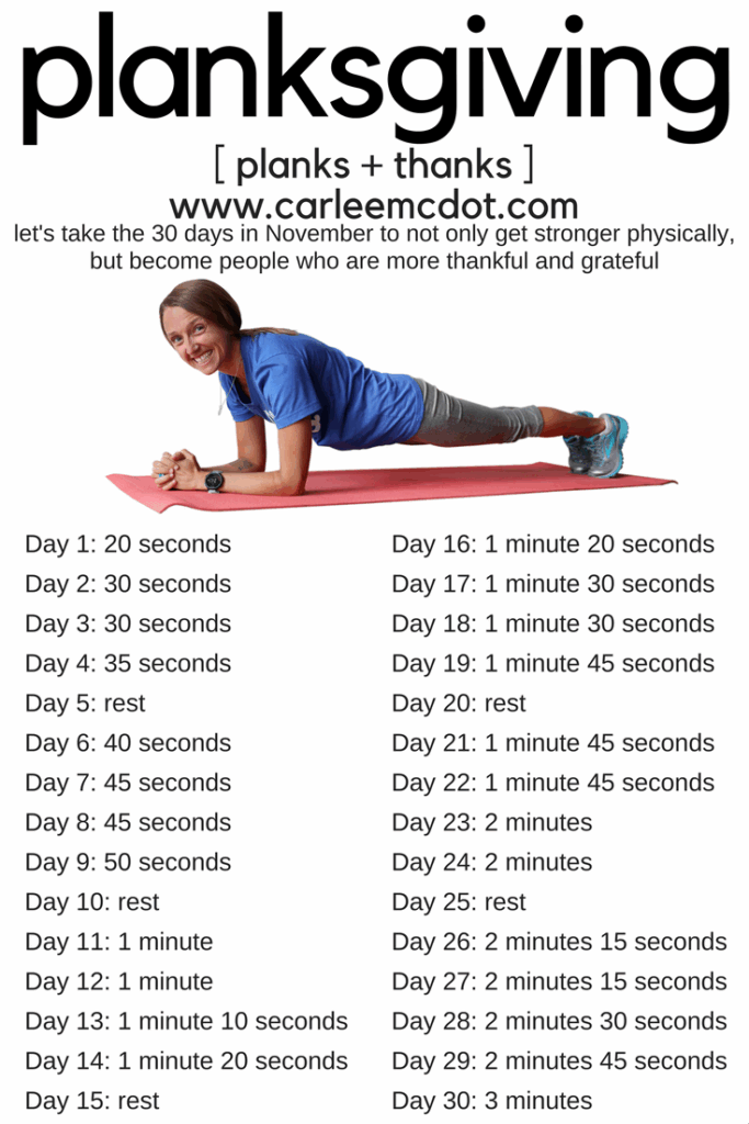 Plank Challenge November