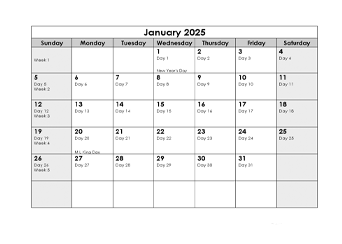 Printable 2025 Calendar With Julian Dates Jandy Lindsey