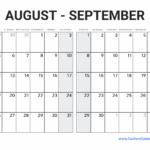 Printable 3 Month Calendar August September October 2025 Celeste Wood