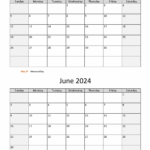 Printable Calendar April May June July 2024 Plan And Organize Your