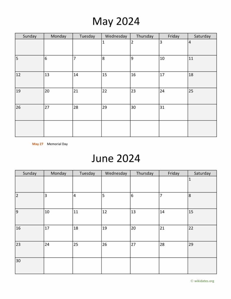 Printable Calendar April May June July 2024 Plan And Organize Your 