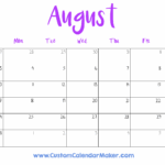 Printable Calendar August 2025 Free Printable Pdf Priscilla C Edson