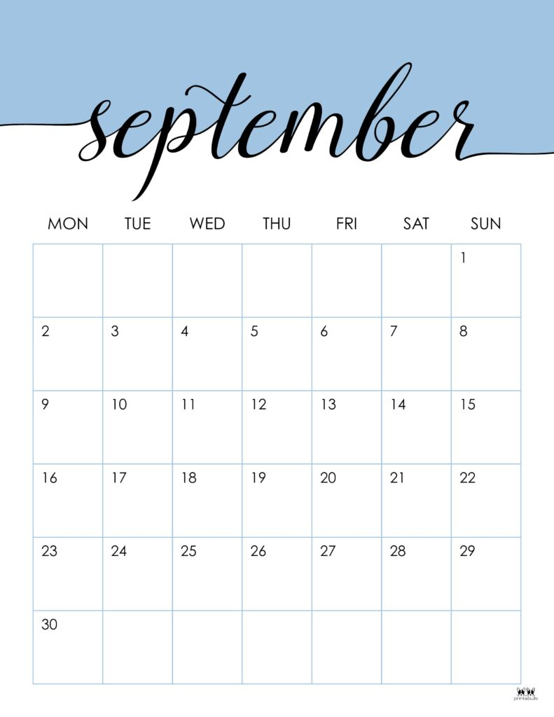 Printable Calendar September 2024 Printable Calendar 2024