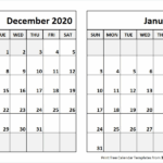 Printable December And January Calendar Printable New Year Banners