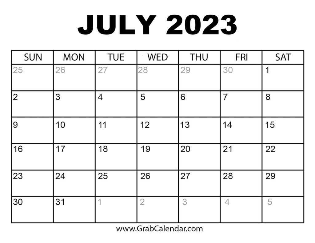 Printable July 2024 Calendar Pdf Printable Online