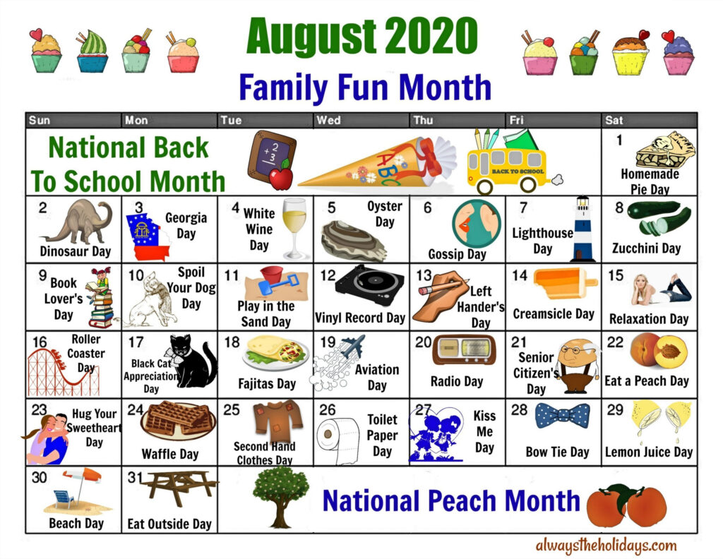 Printable National Day Calendar Printable Word Searches