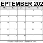 Printable September 2020 Calendar Templates 123Calendars