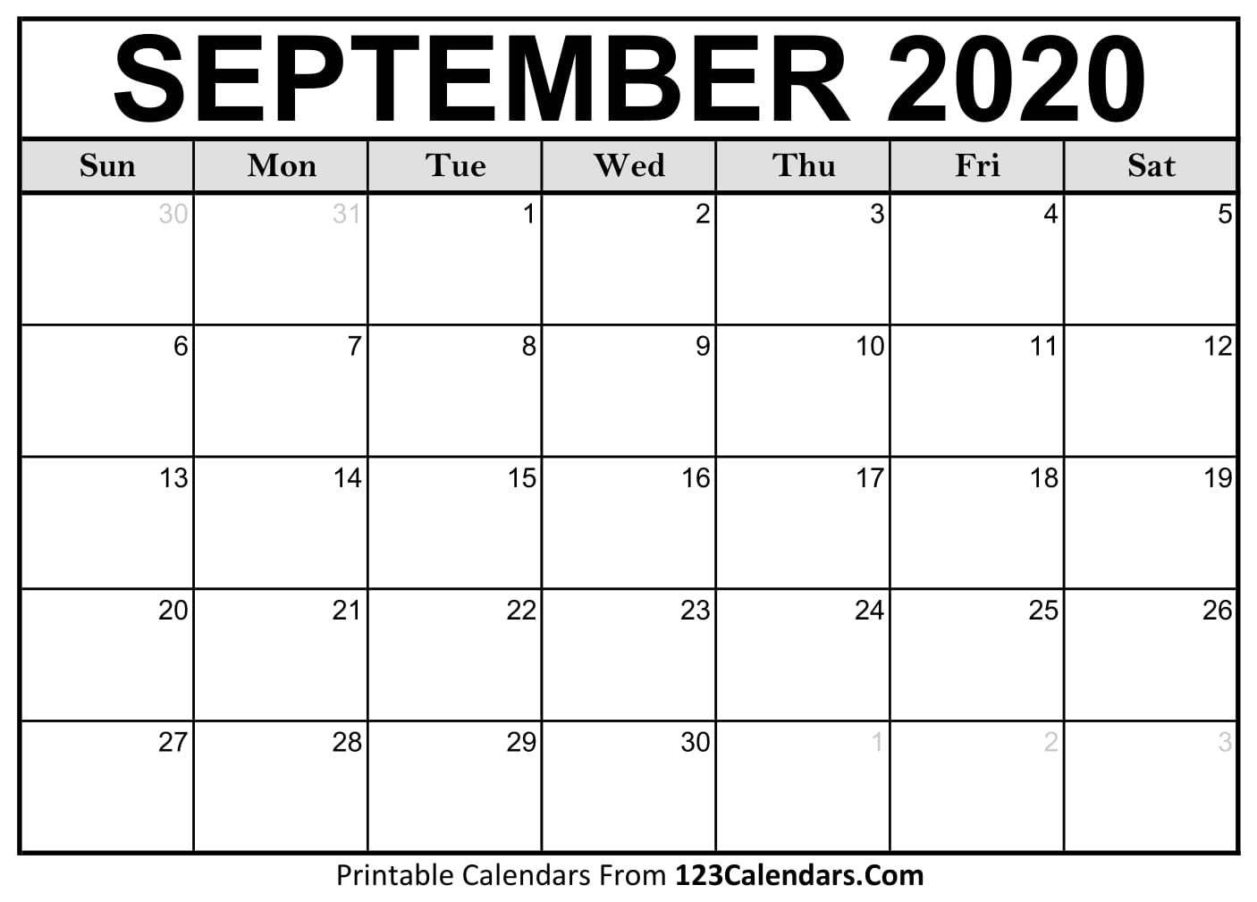 September Calendar Printable Pdf - Calendars 2025
