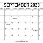 Printable September 2023 Calendar