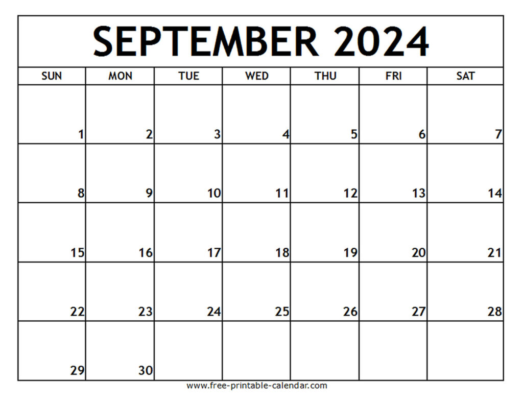 Printable September 2024 Calendar Pdf Download Britt Colleen