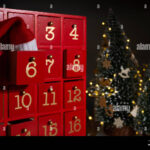 Red Advent Calendar 6th December Saint Nicholas Day Stock Photo Alamy