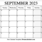 September 2023 Calendar Free Printable With Holidays And Observances
