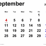 September 2023 Calendar Templates For PDF Excel And Word