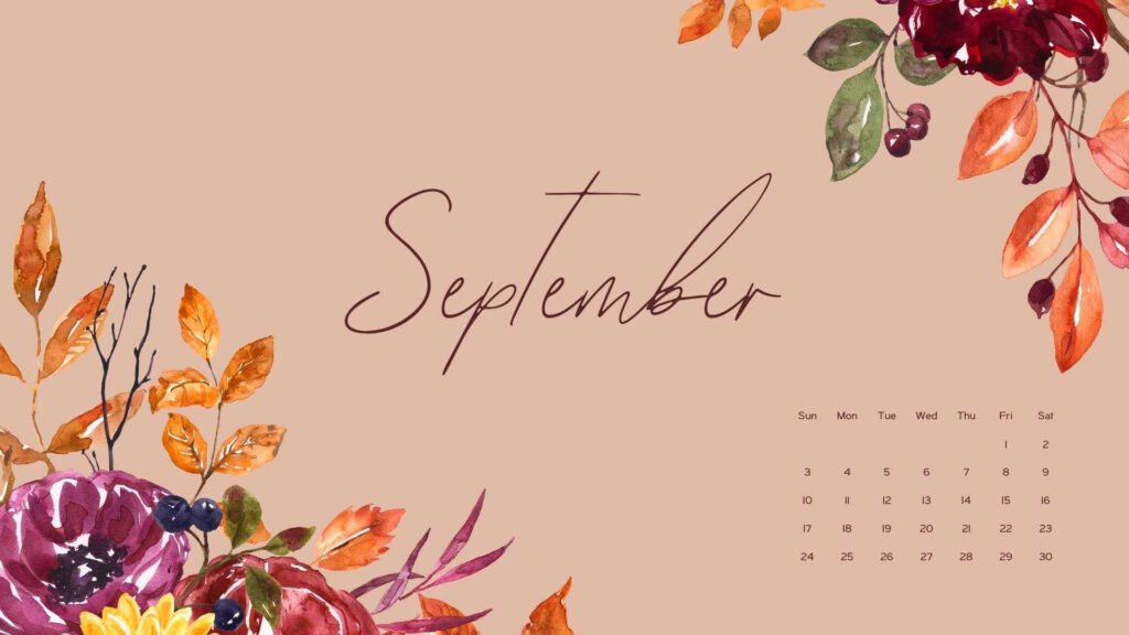 September 2023 Calendar Wallpaper IXpap