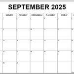 September Calendar 2025 Printable Cute Alana A Leichhardt