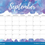 September Calendar Art